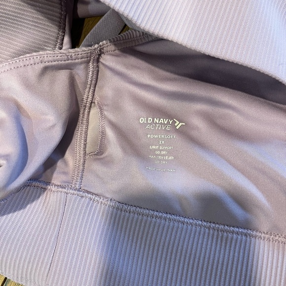 OLD NAVY ACTIVE • PowerSoft Light Support Bra • Lilac (3X) - Picture 2 of 7